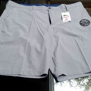 BNWT Brickline hybrid men's shorts 40W Reg lt gray side&back pockets